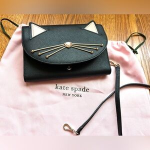 Kate Spade Jazz Things up Cat Winni crossbody or shoulder bag/wallet/clutch